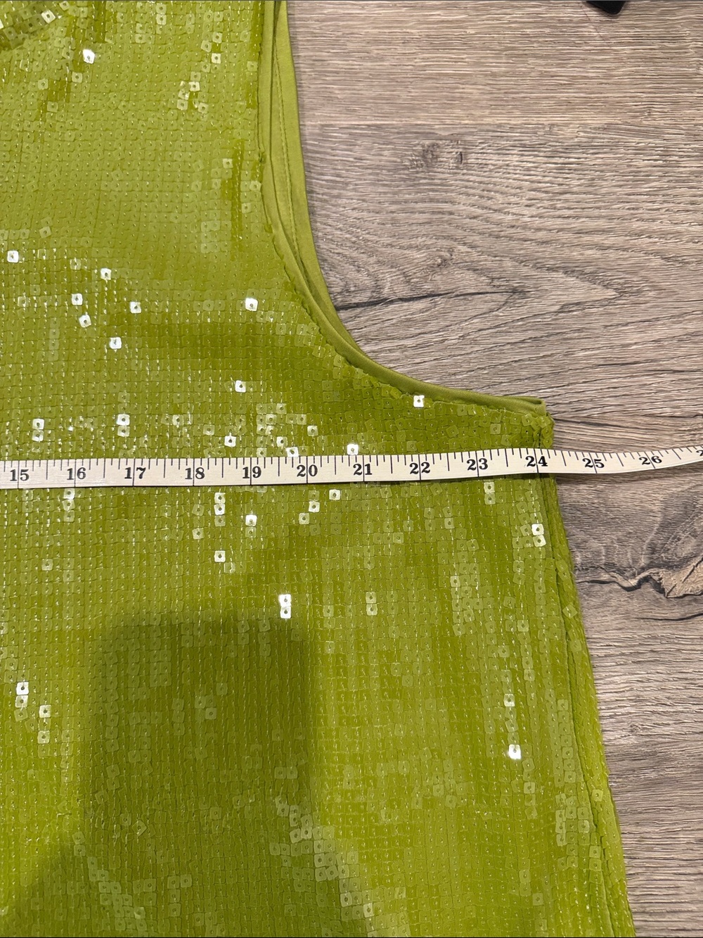 Addition Elle Chartreuse Sequin Midi Skirt + Top Set - Picture 7 of 13